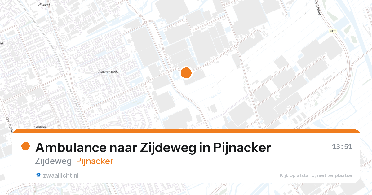 Ambulance naar Zijdeweg in Pijnacker — 15 mrt 2026