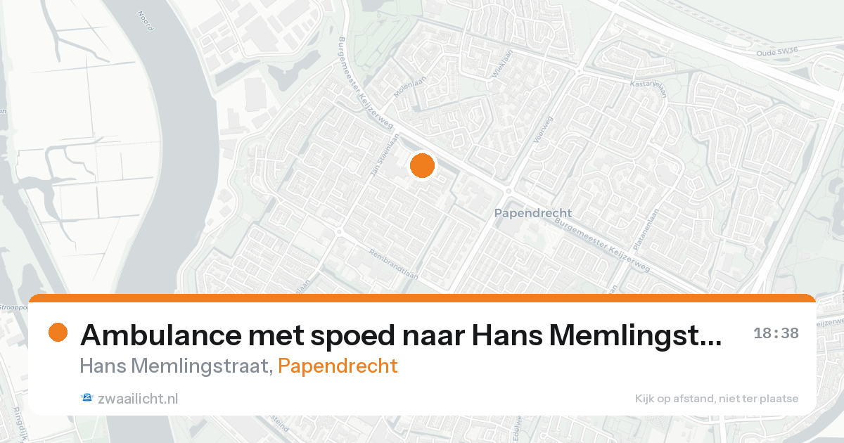 Ambulance met spoed naar Hans Memlingstraat in Papendrecht — 30 jan 2026