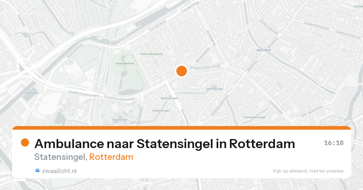 Ambulance naar Statensingel in Rotterdam — 20 aug 2026