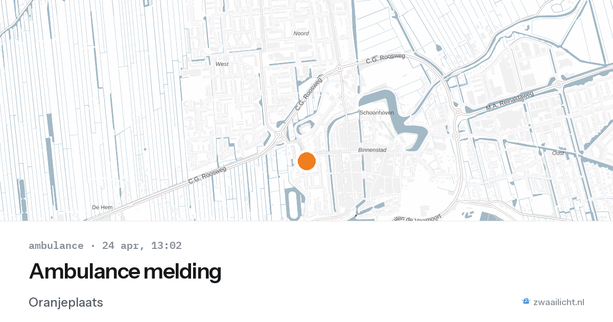 Ambulance melding — 24 apr 2026