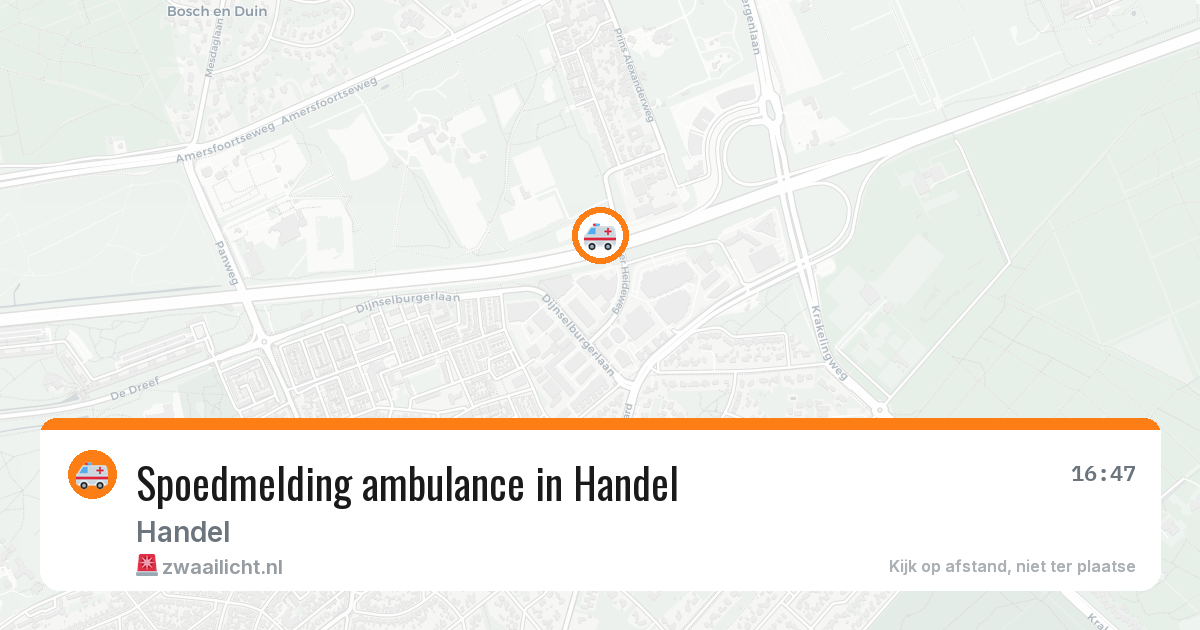 Spoedmelding ambulance in Handel — 11 apr 2026