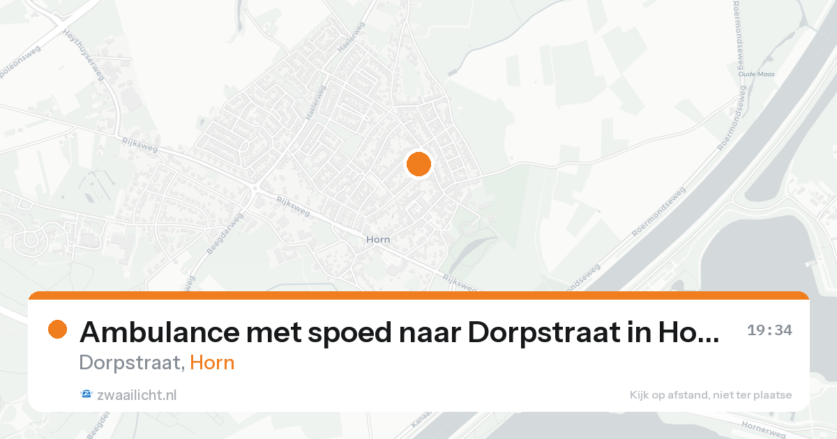 Ambulance met spoed naar Dorpstraat in Horn — 31 jan 2026
