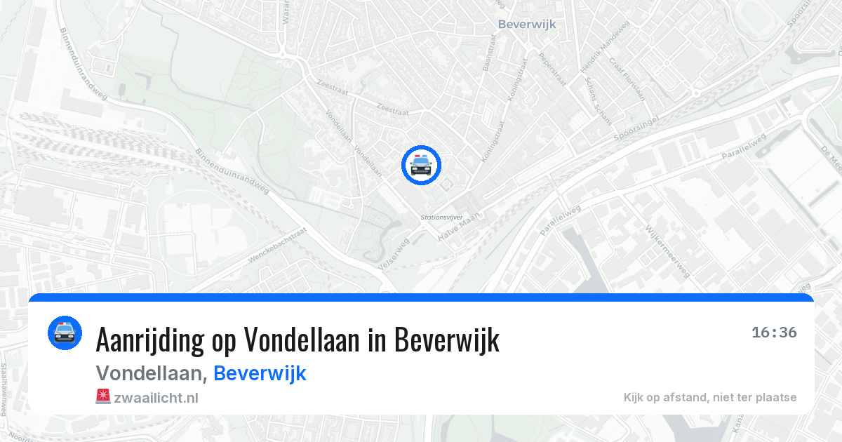 Aanrijding op Vondellaan in Beverwijk — 12 mei 2026