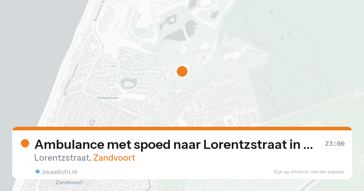 Ambulance met spoed naar Lorentzstraat in Zandvoort — 19 mei 2026