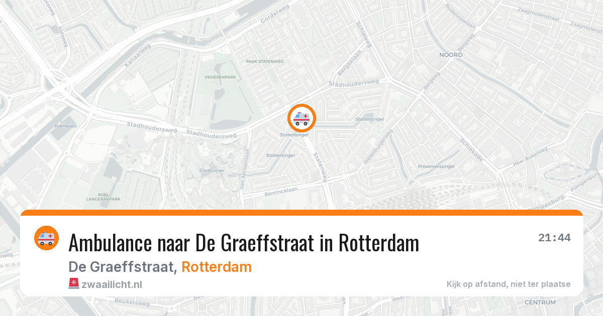 Ambulance naar De Graeffstraat in Rotterdam — 27 mei 2026
