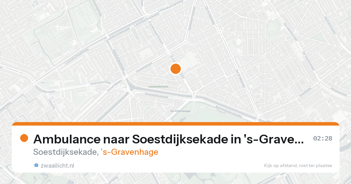 Ambulance naar Soestdijksekade in 's-Gravenhage — 19 aug 2026