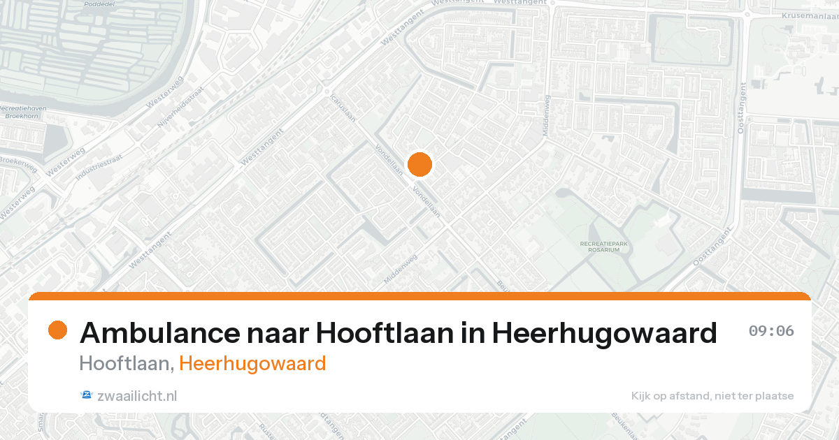 Ambulance naar Hooftlaan in Heerhugowaard — 8 feb 2026