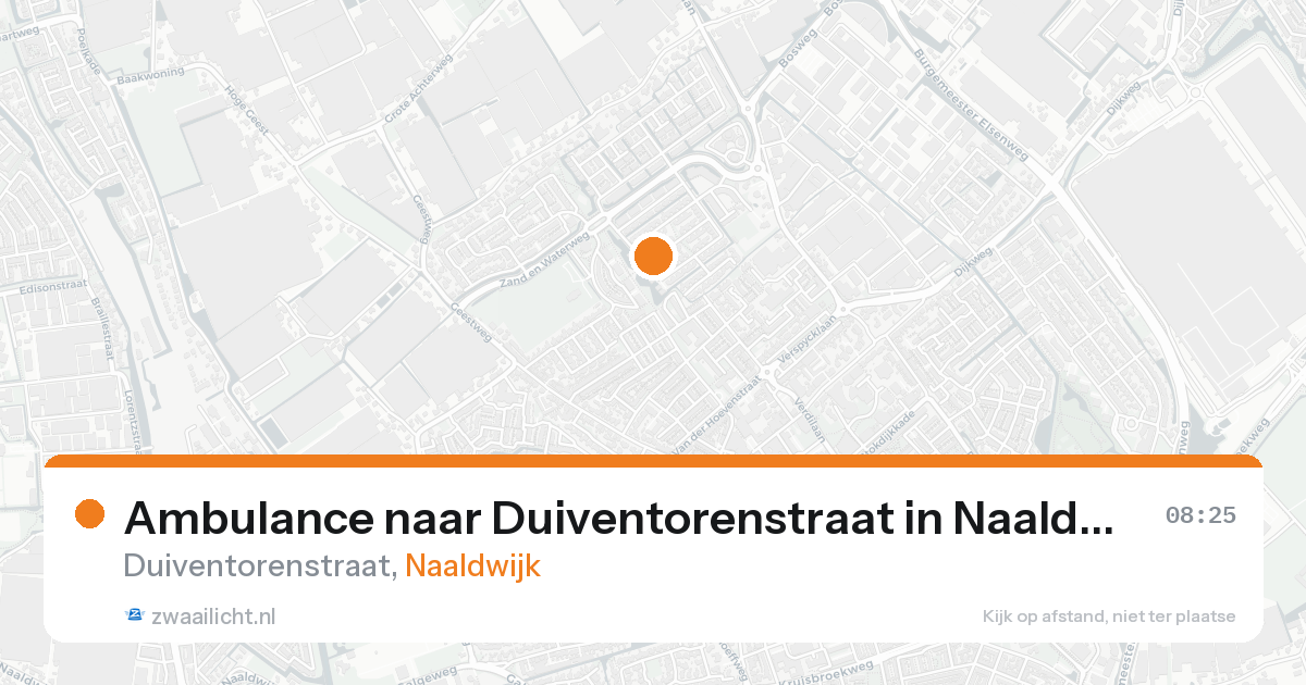 Ambulance naar Duiventorenstraat in Naaldwijk — 15 aug 2026