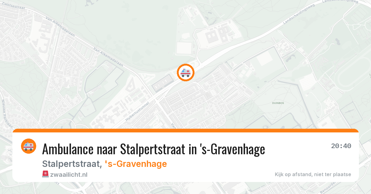 Ambulance naar Stalpertstraat in 's-Gravenhage — 21 jun 2026