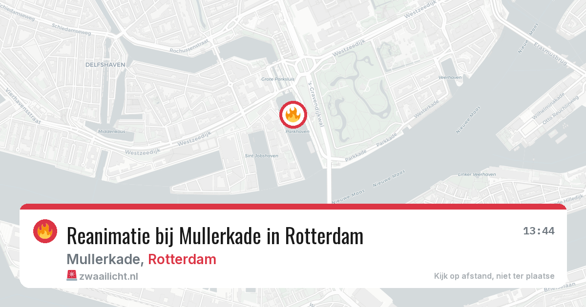 Reanimatie bij Mullerkade in Rotterdam — 4 mrt 2026