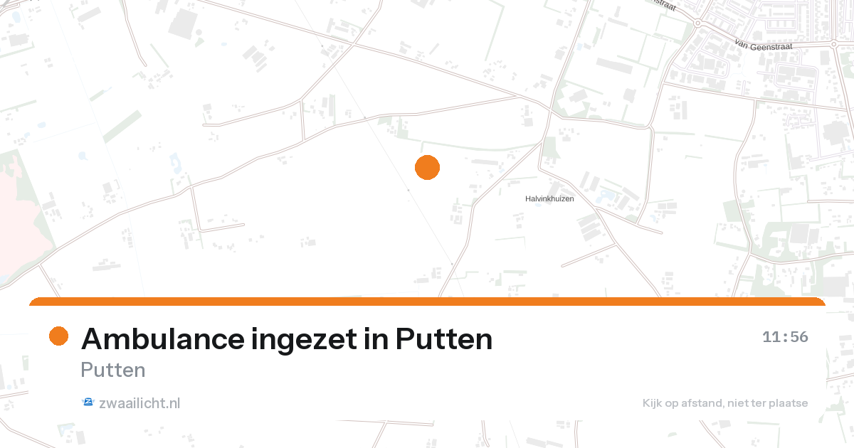 Ambulance ingezet in Putten — 25 aug 2026