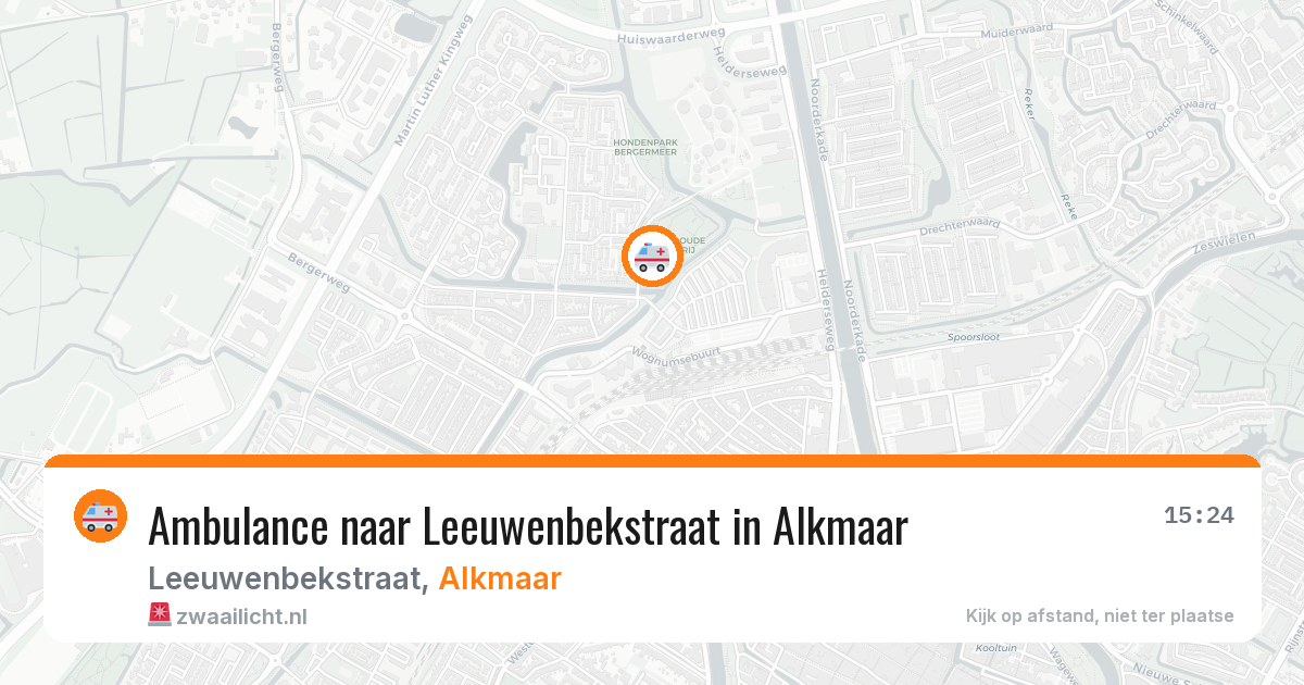 Ambulance naar Leeuwenbekstraat in Alkmaar — 20 mei 2026