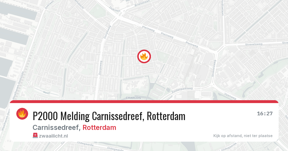 P2000 Melding Carnissedreef, Rotterdam — 23 mrt 2026