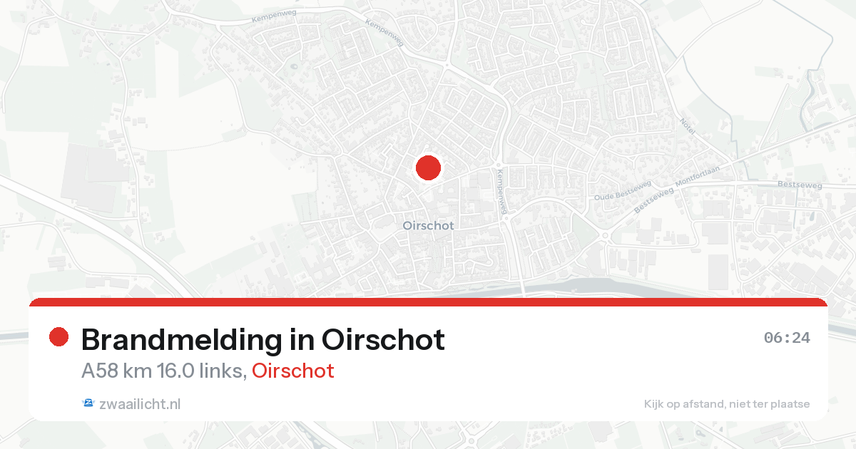 Brandmelding in Oirschot — 8 feb 2026