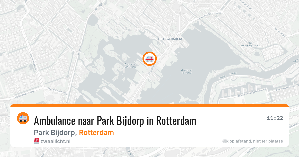 Ambulance naar Park Bijdorp in Rotterdam — 6 jul 2026