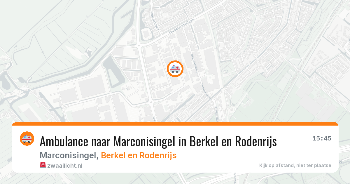 Ambulance naar Marconisingel in Berkel en Rodenrijs — 22 mrt 2026