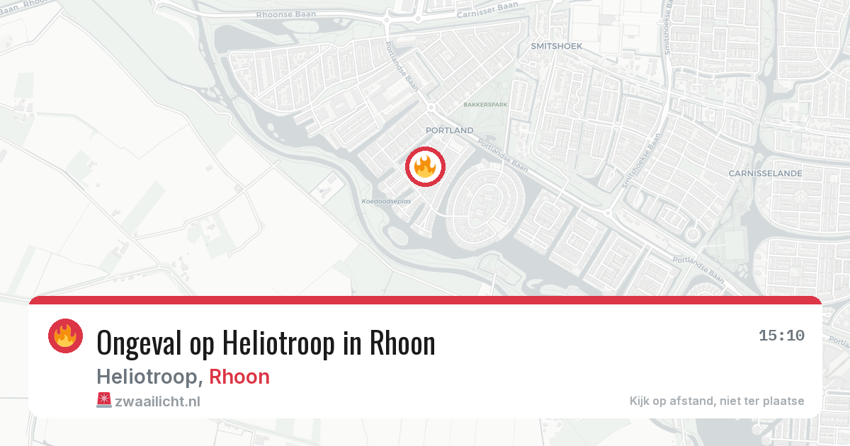 Ongeval op Heliotroop in Rhoon — 17 mei 2026
