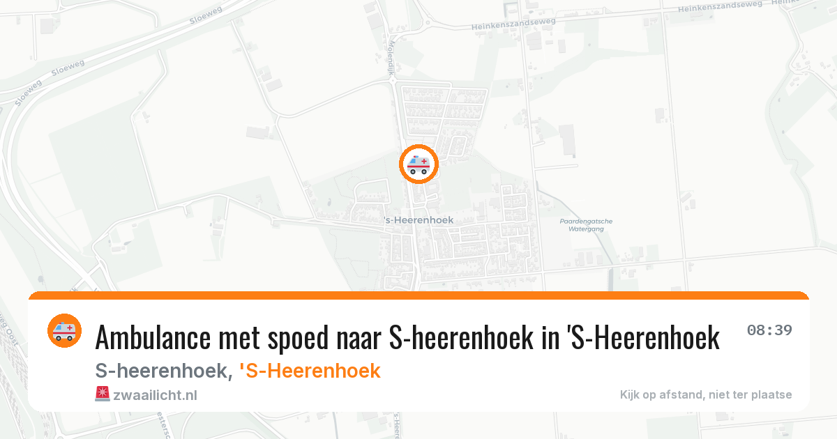 Ambulance met spoed naar S-heerenhoek in 'S-Heerenhoek — 13 apr 2026