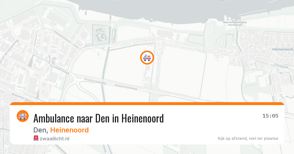 Ambulance naar Den in Heinenoord — 7 mei 2026