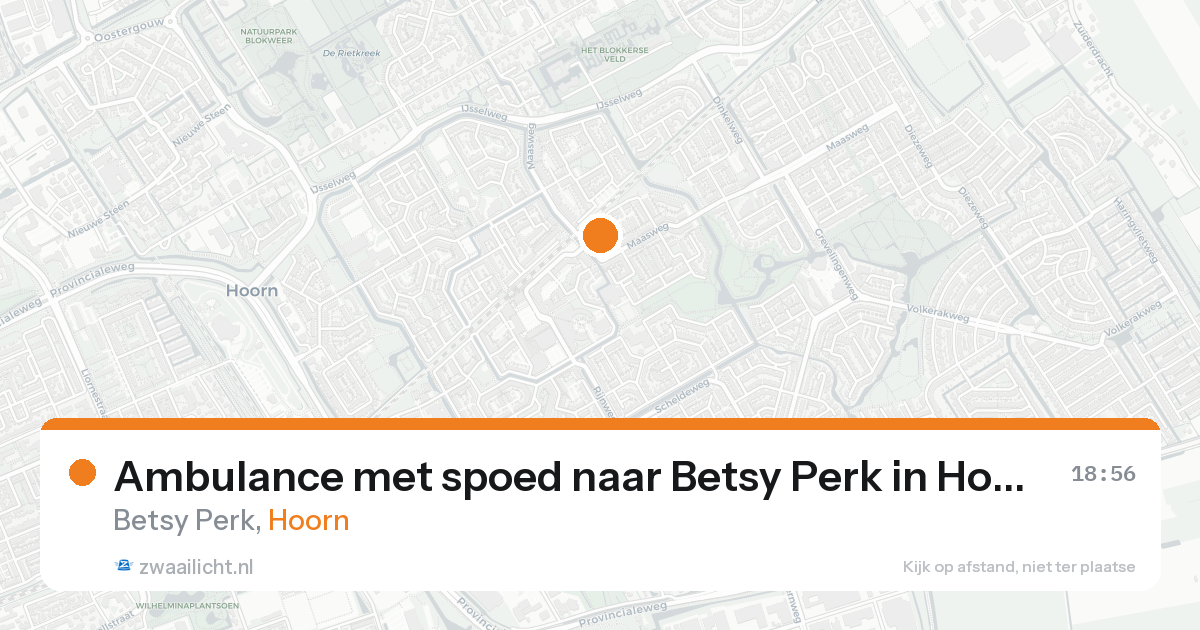 Ambulance met spoed naar Betsy Perk in Hoorn — 7 feb 2026