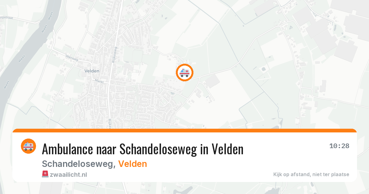 Ambulance naar Schandeloseweg in Velden — 31 jul 2026