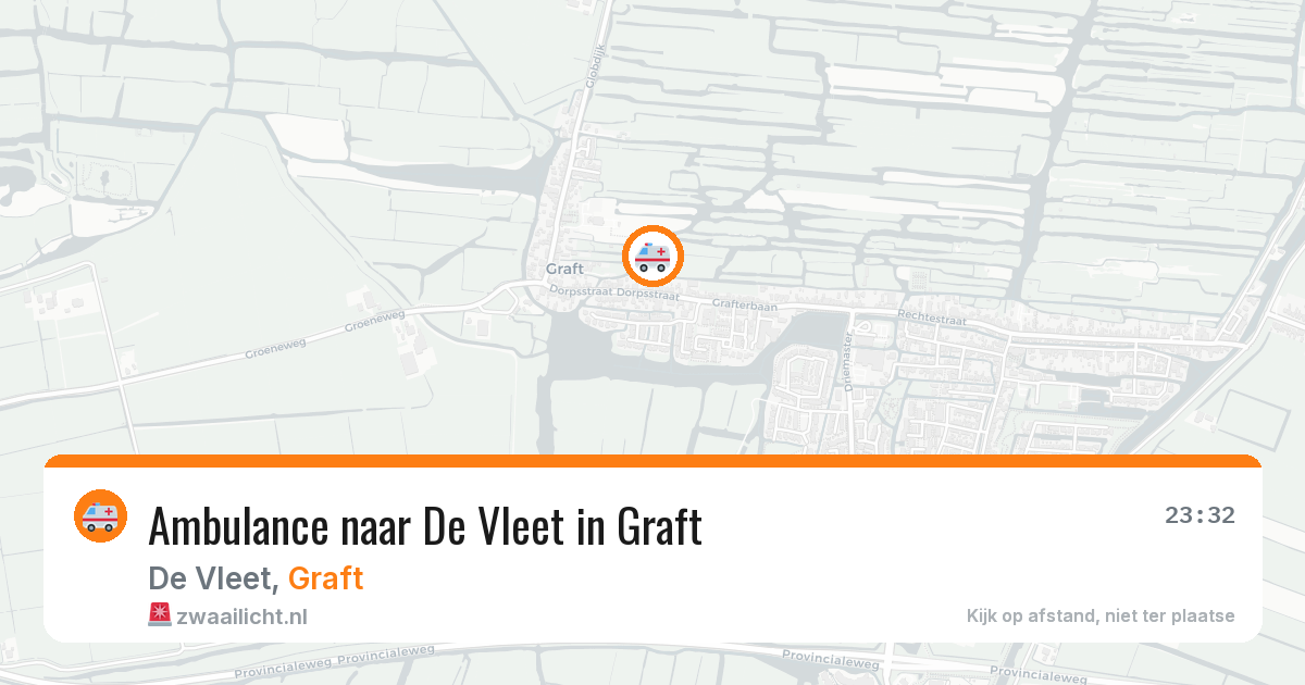 Ambulance naar De Vleet in Graft — 3 aug 2026