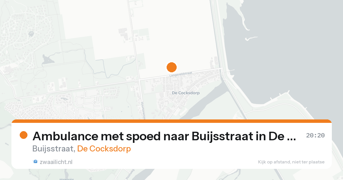 Ambulance met spoed naar Buijsstraat in De Cocksdorp — 5 jun 2026