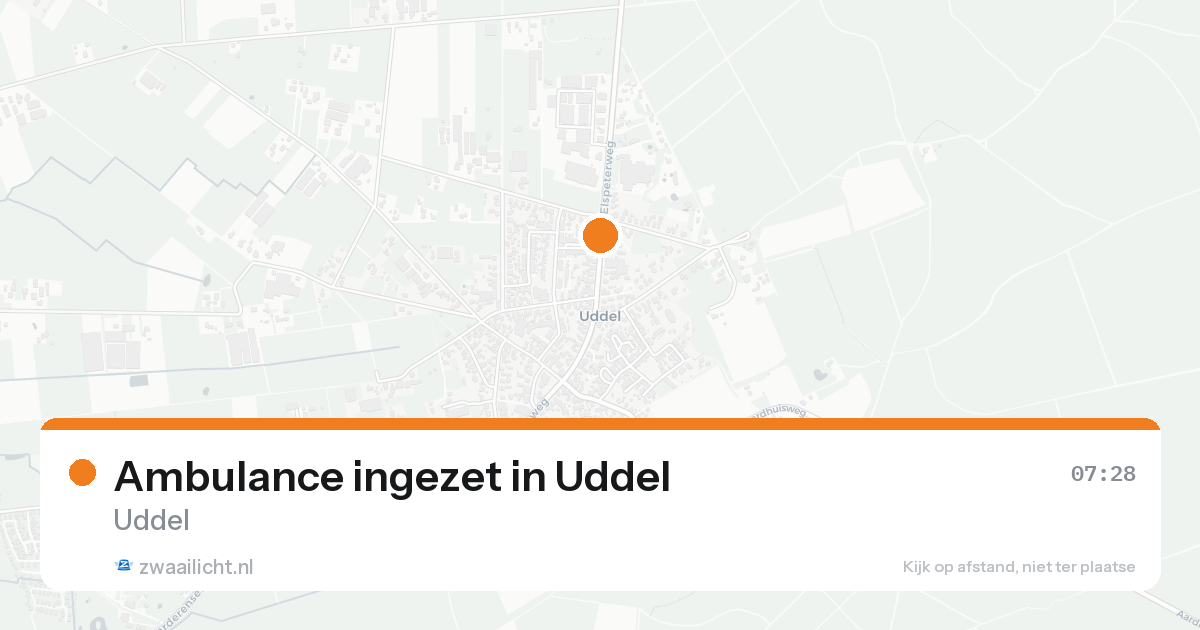 Ambulance ingezet in Uddel — 31 jan 2026