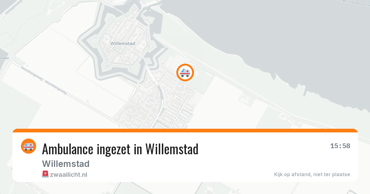 Ambulance ingezet in Willemstad — 12 aug 2026