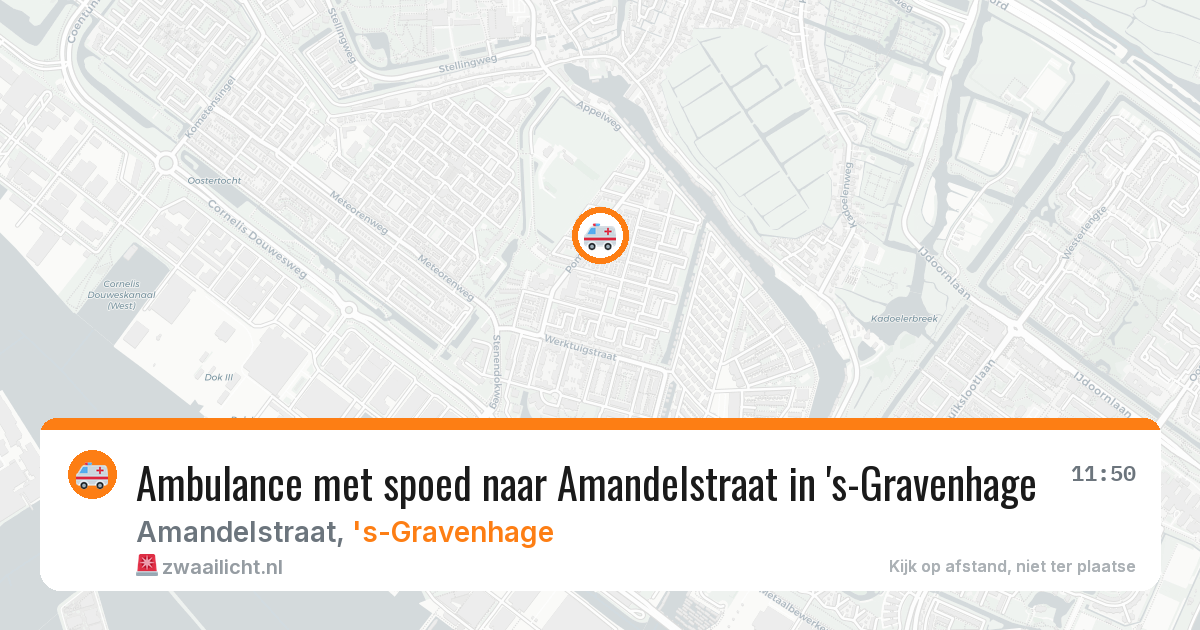 Ambulance met spoed naar Amandelstraat in 's-Gravenhage — 4 apr 2026