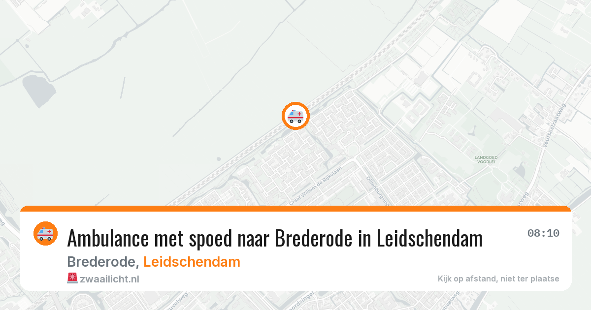 Ambulance met spoed naar Brederode in Leidschendam — 5 jul 2026