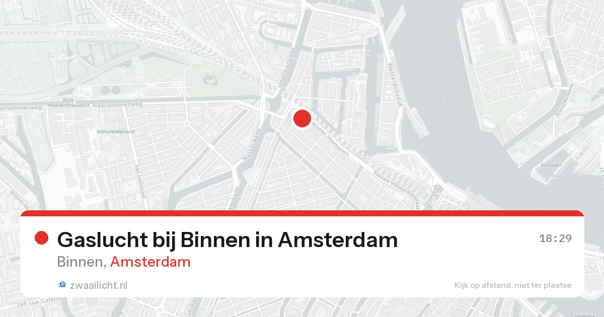 Gaslucht bij Binnen in Amsterdam — 14 jun 2026