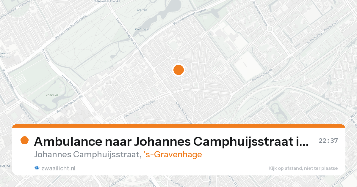 Ambulance naar Johannes Camphuijsstraat in 's-Gravenhage — 16 aug 2026