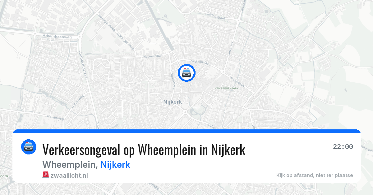Verkeersongeval op Wheemplein in Nijkerk — 3 apr 2026