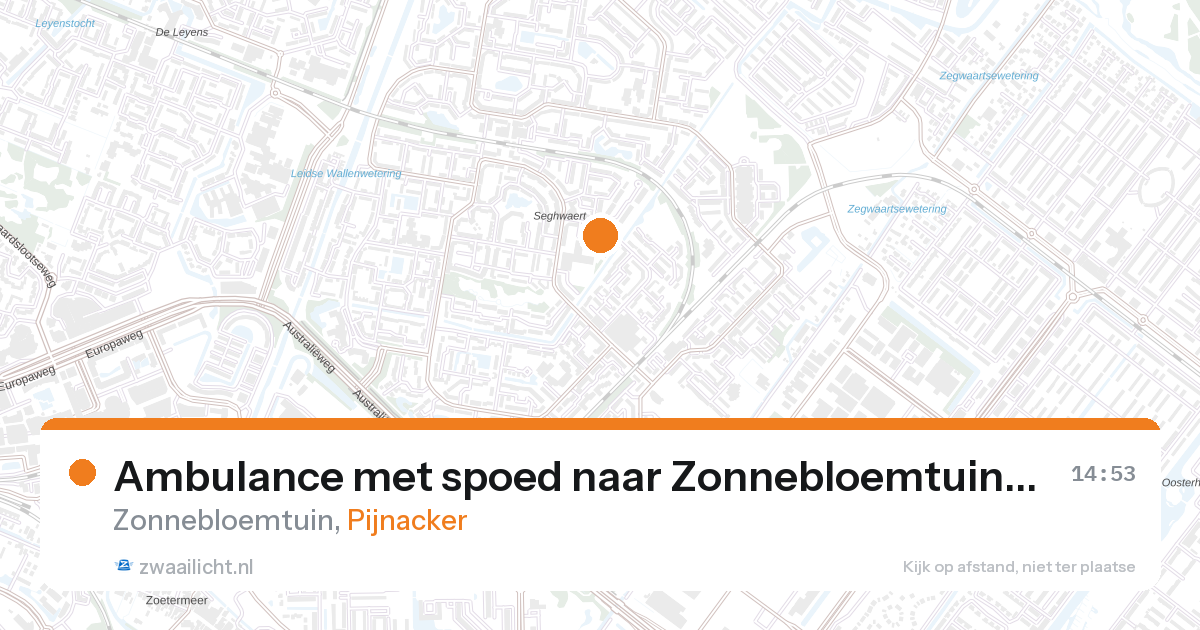 Ambulance met spoed naar Zonnebloemtuin in Pijnacker — 23 jan 2026