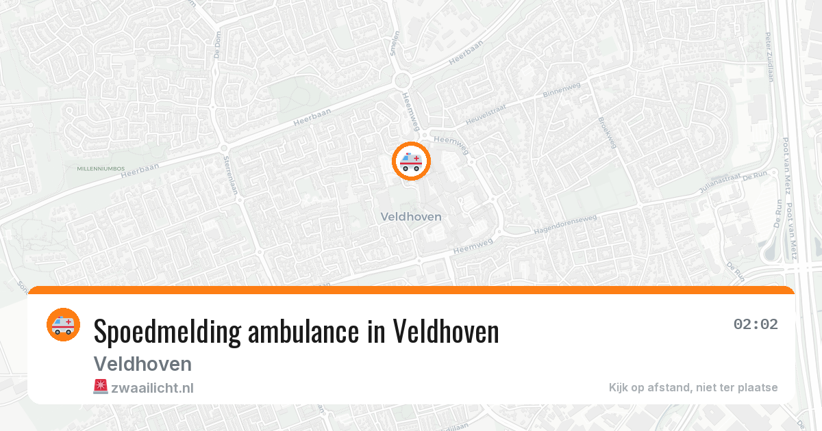 Spoedmelding ambulance in Veldhoven — 17 jan 2026