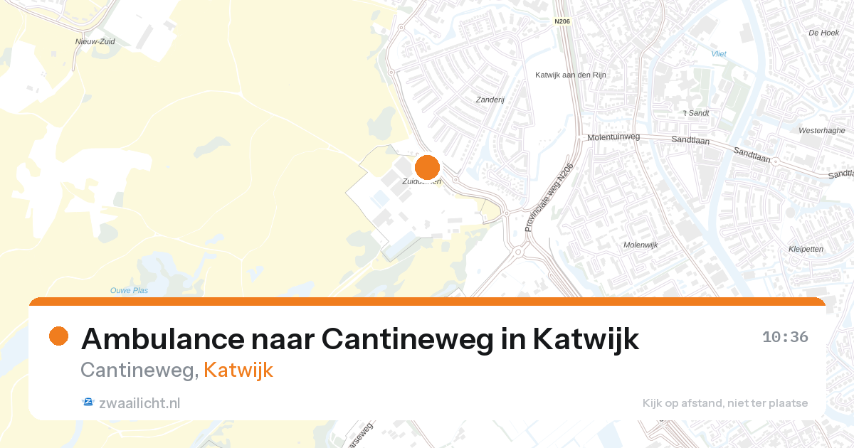 Ambulance naar Cantineweg in Katwijk — 8 mrt 2026