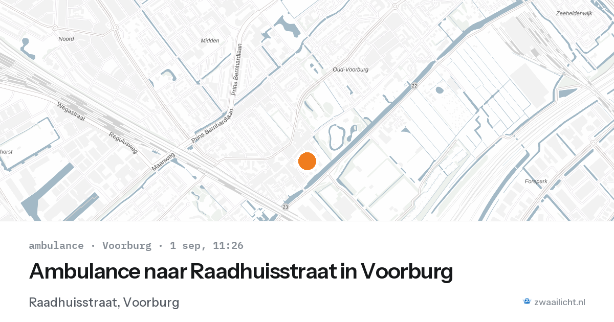 Ambulance naar Raadhuisstraat in Voorburg — 1 sep 2026