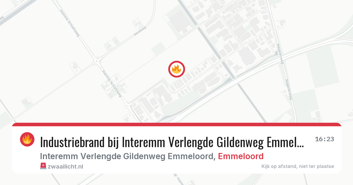 Industriebrand bij Interemm Verlengde Gildenweg Emmeloord in Emmeloord — 2 jul 2026