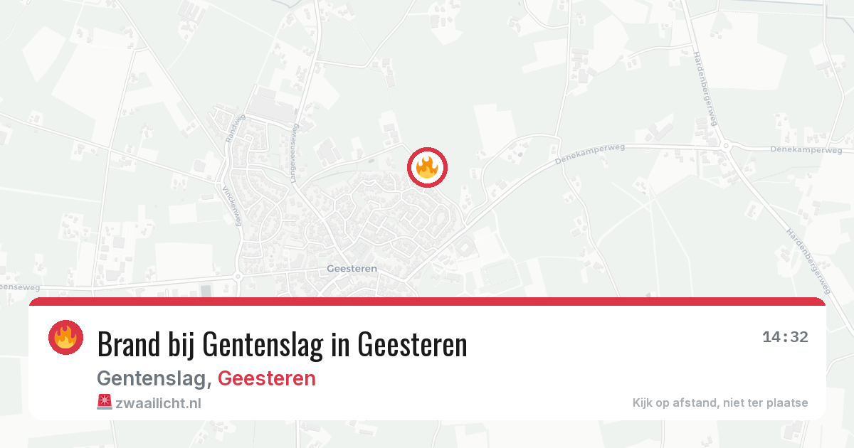 Brand bij Gentenslag in Geesteren — 25 mrt 2026