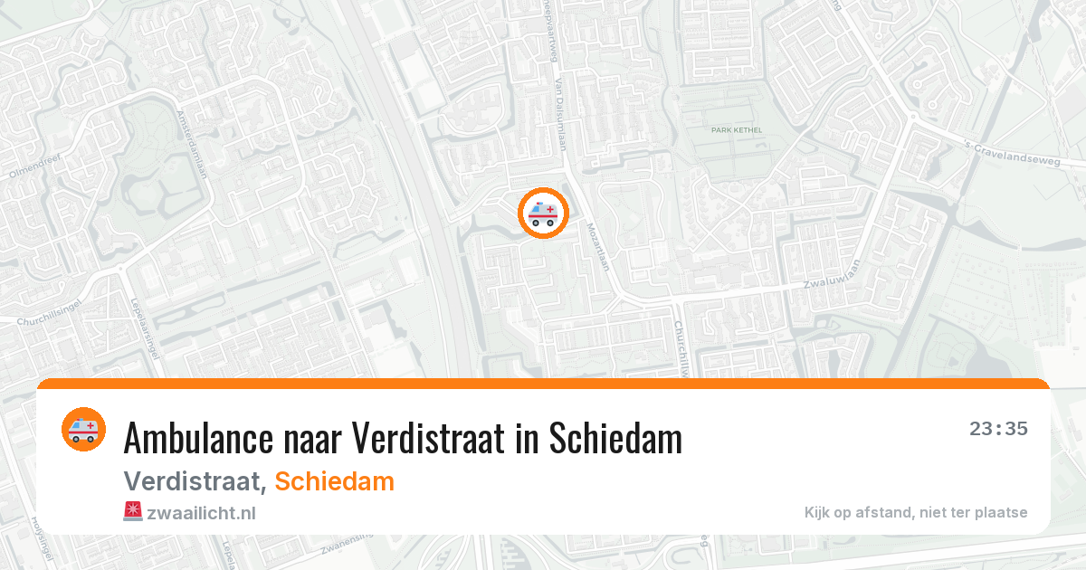 Ambulance naar Verdistraat in Schiedam — 6 jun 2026