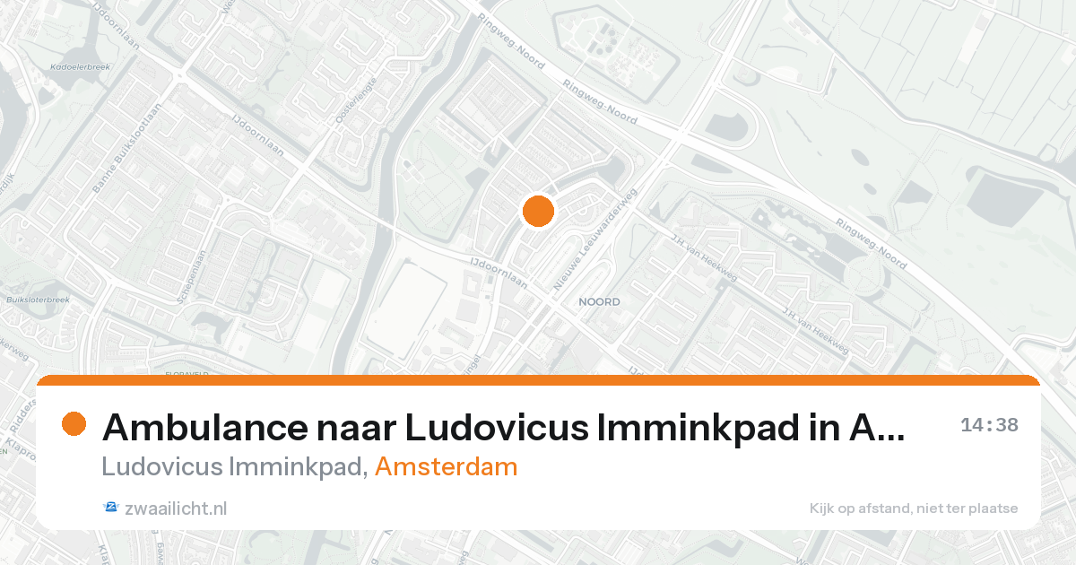 Ambulance naar Ludovicus Imminkpad in Amsterdam — 21 aug 2026