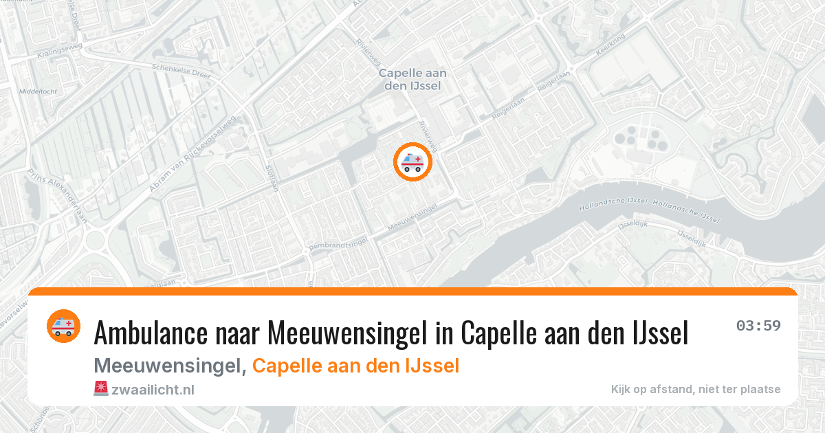 Ambulance naar Meeuwensingel in Capelle aan den IJssel — 11 aug 2026