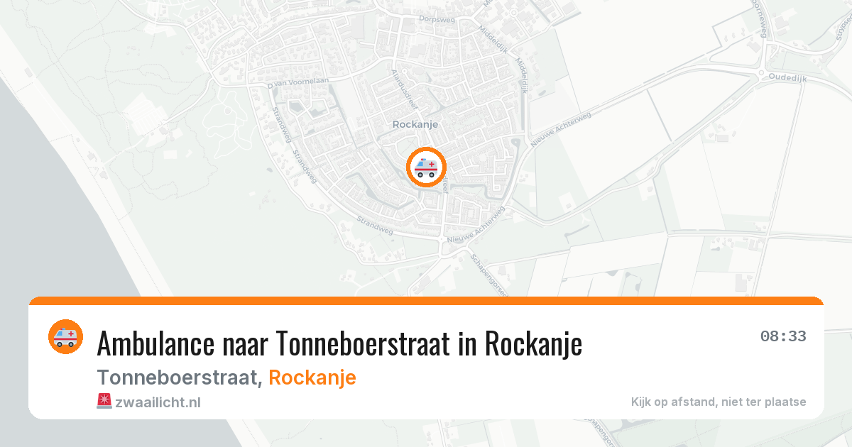 Ambulance naar Tonneboerstraat in Rockanje — 6 jun 2026