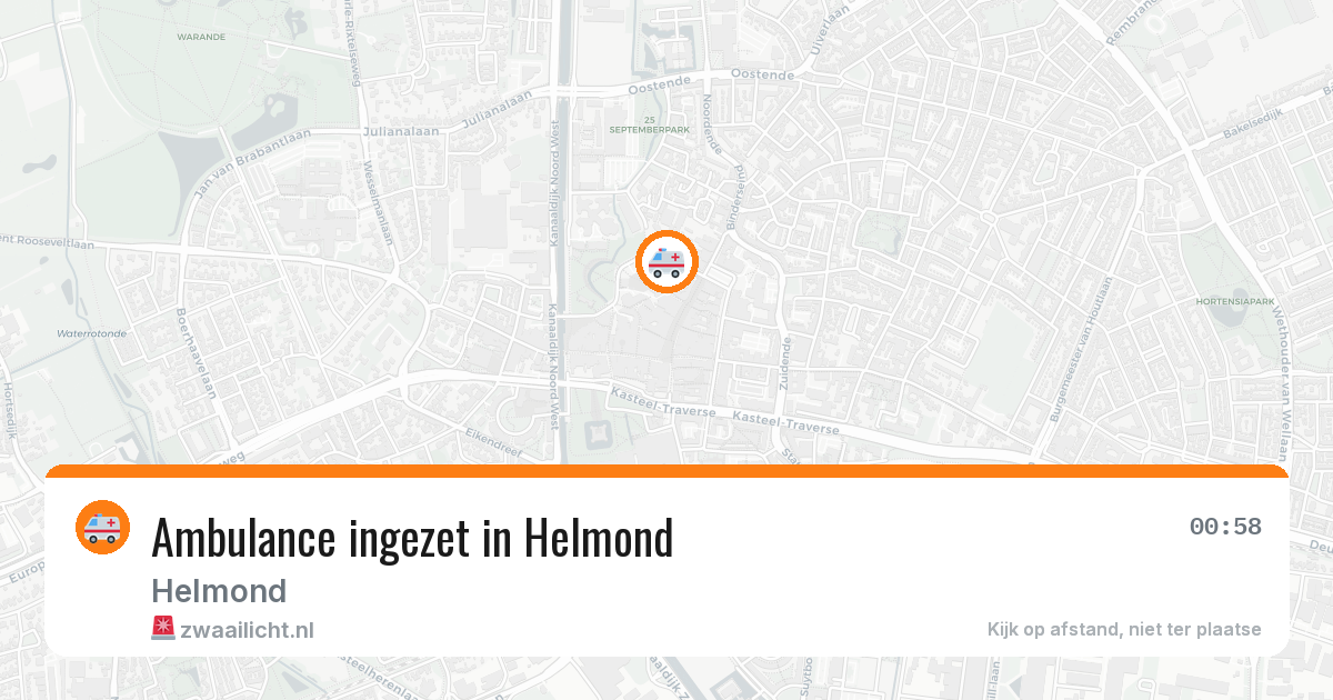 Ambulance ingezet in Helmond — 23 jun 2026