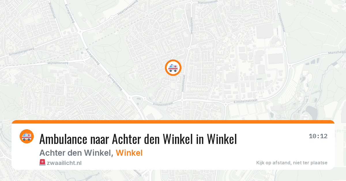 Ambulance naar Achter den Winkel in Winkel — 22 jun 2026