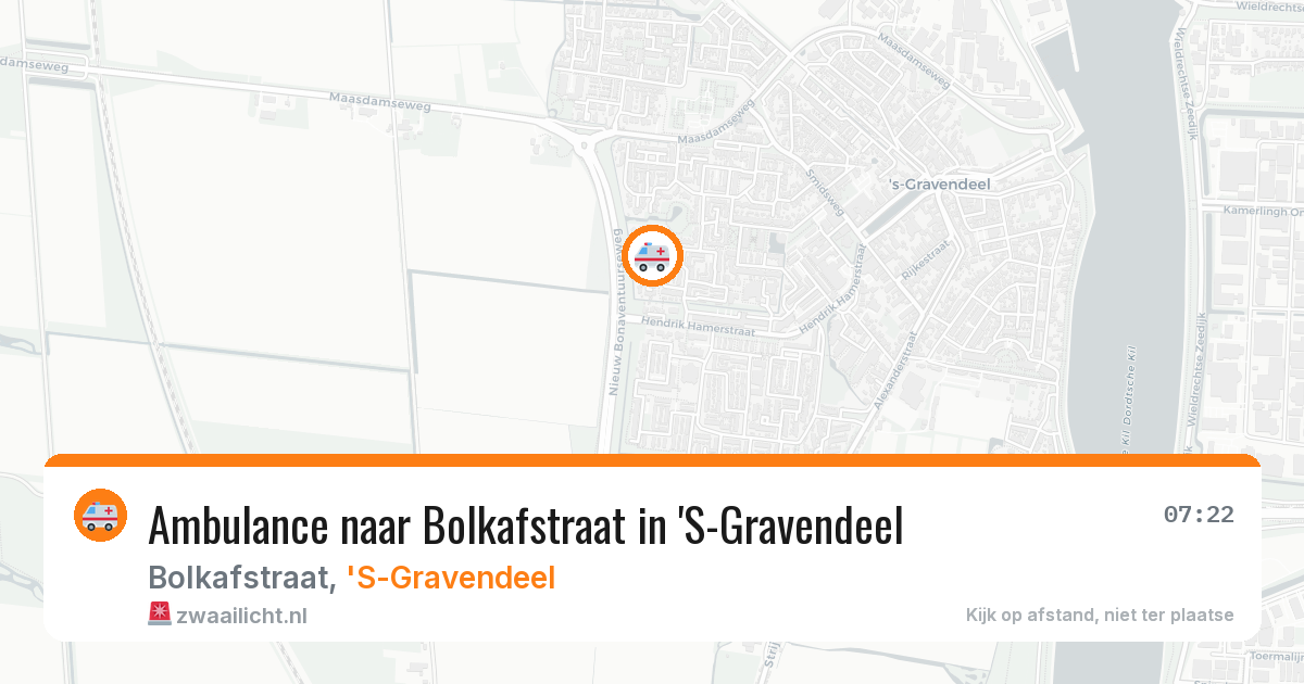 Ambulance naar Bolkafstraat in 'S-Gravendeel — 28 mei 2026
