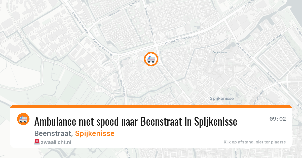 Ambulance met spoed naar Beenstraat in Spijkenisse — 17 jul 2026