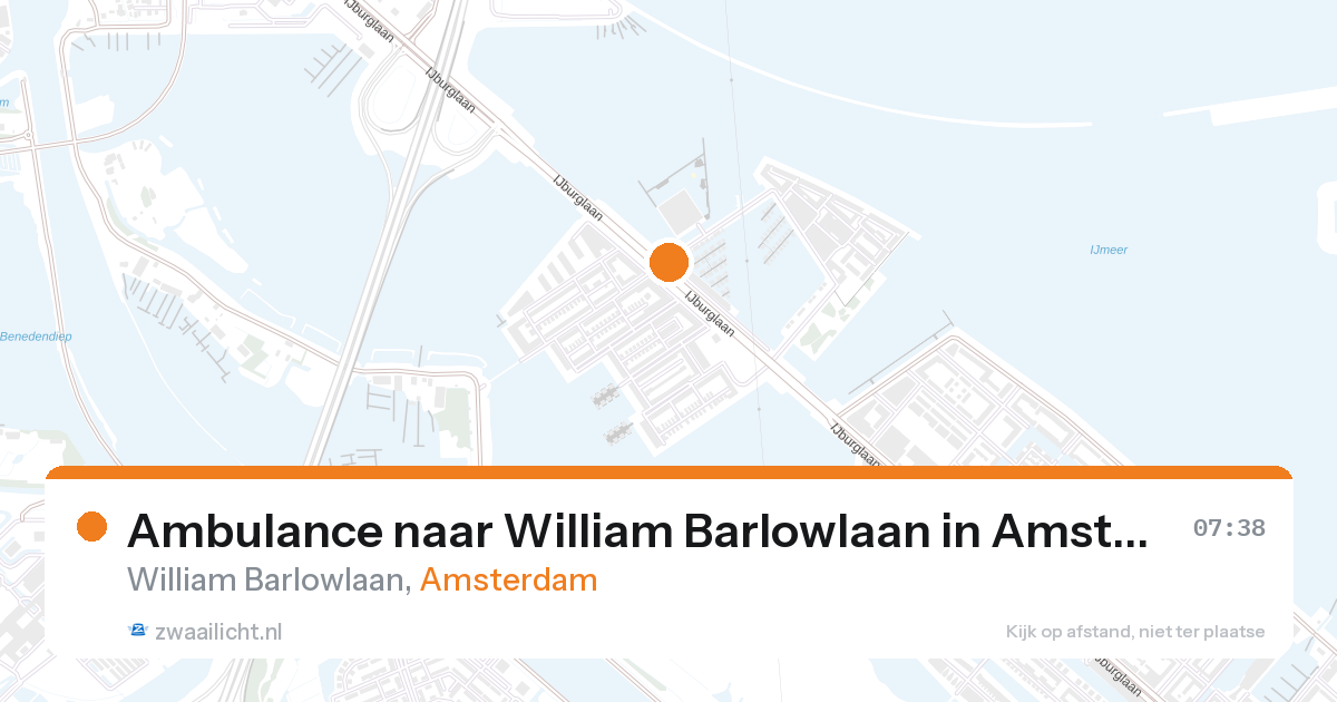 Ambulance naar William Barlowlaan in Amsterdam — 27 aug 2026