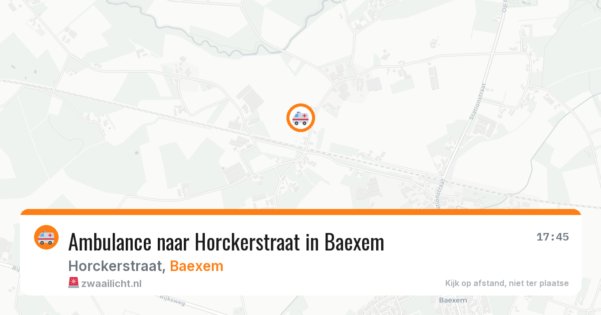 Ambulance naar Horckerstraat in Baexem — 2 jul 2026
